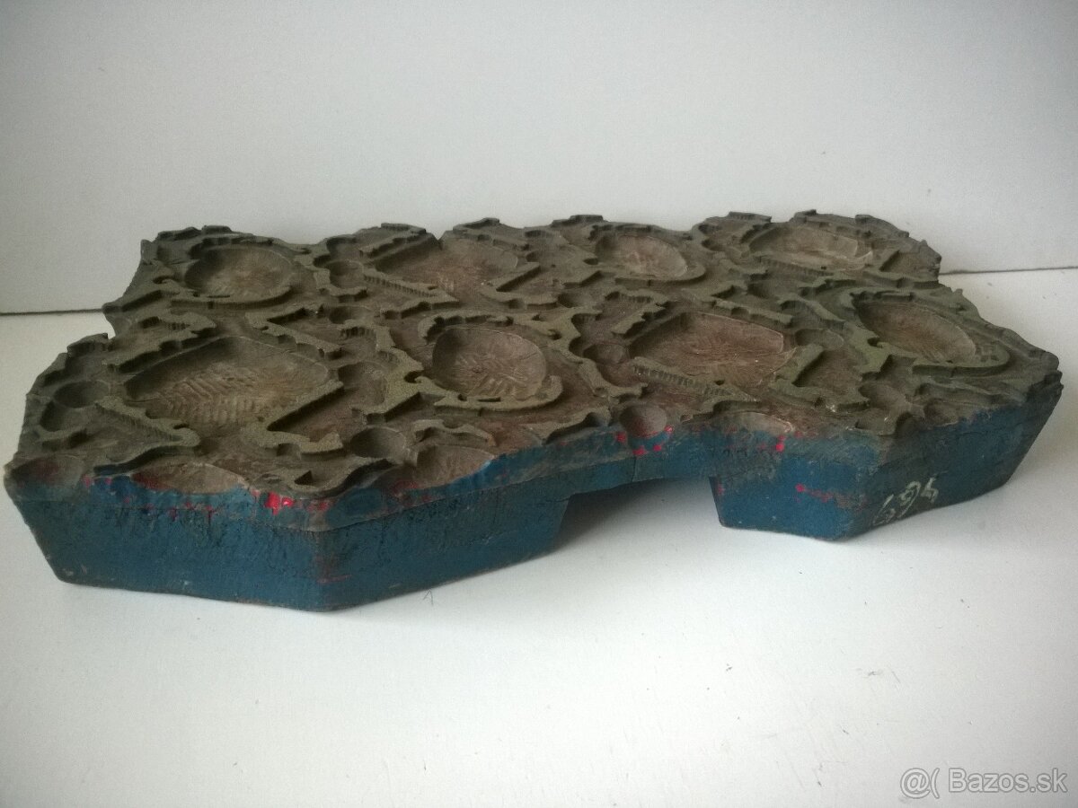 Veľká Starožitná forma -modrotlač - 3