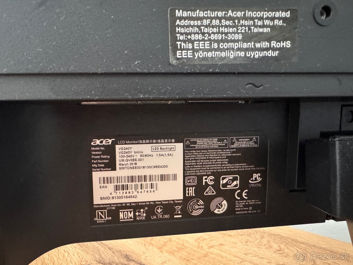 Acer Nitro VG240Y bmiix 24" - 3