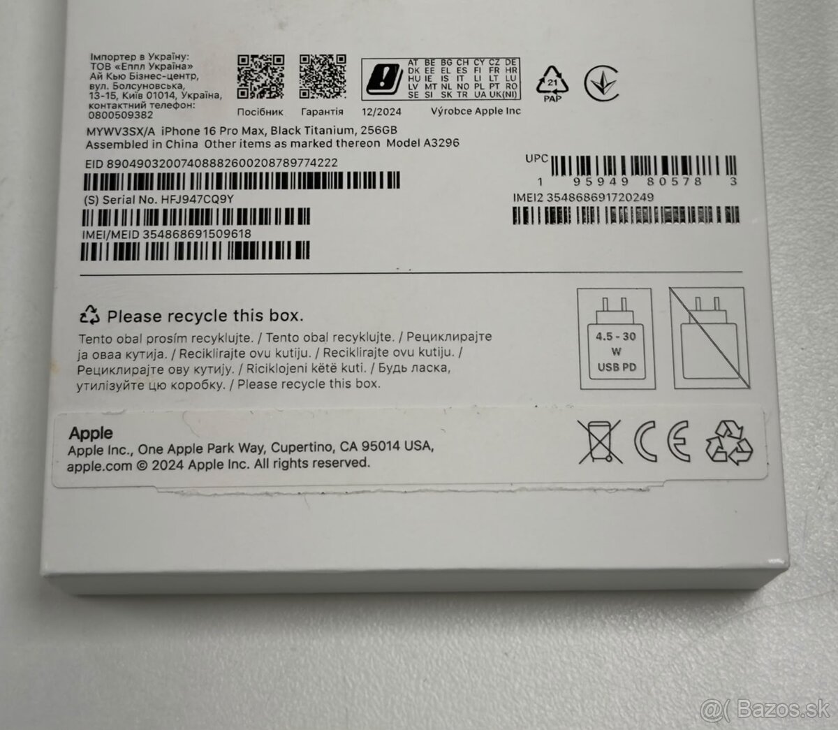 iPhone 16 Pro Max 256GB Black - 3