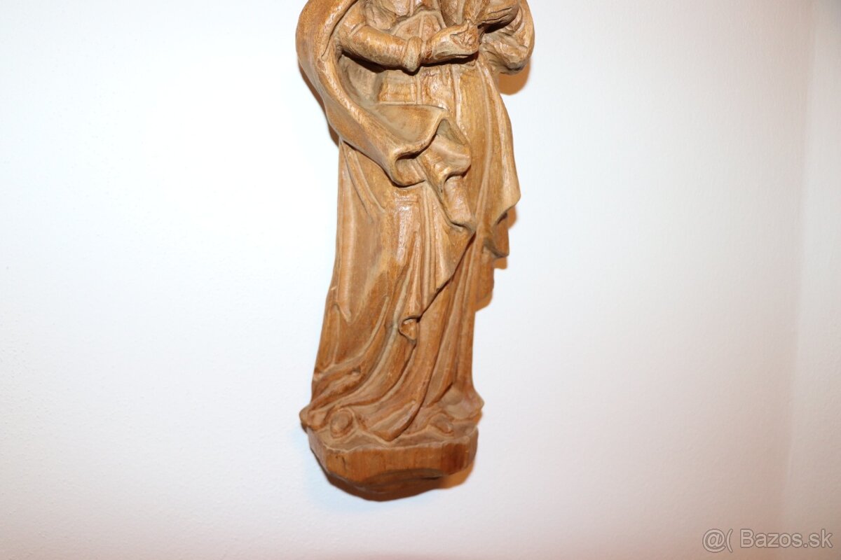 Marie a Jezulátko soška dřevo (225E) - 3