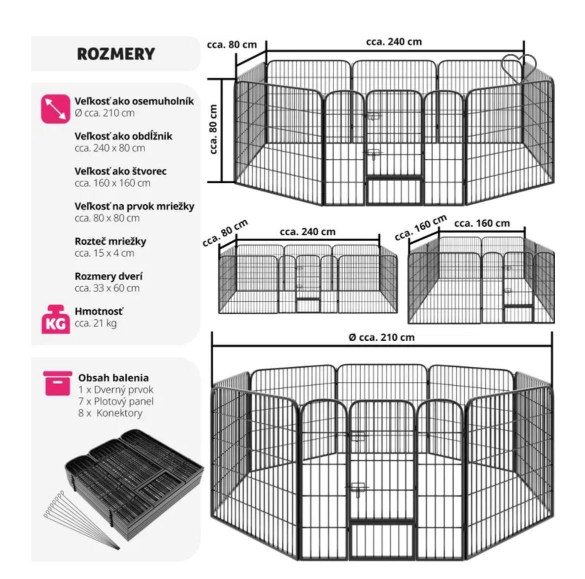 Ohrádka pre psa/šteňa - 3
