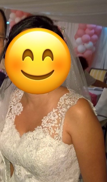 Predam krasne biele svadobne saty velkost 40 - 3