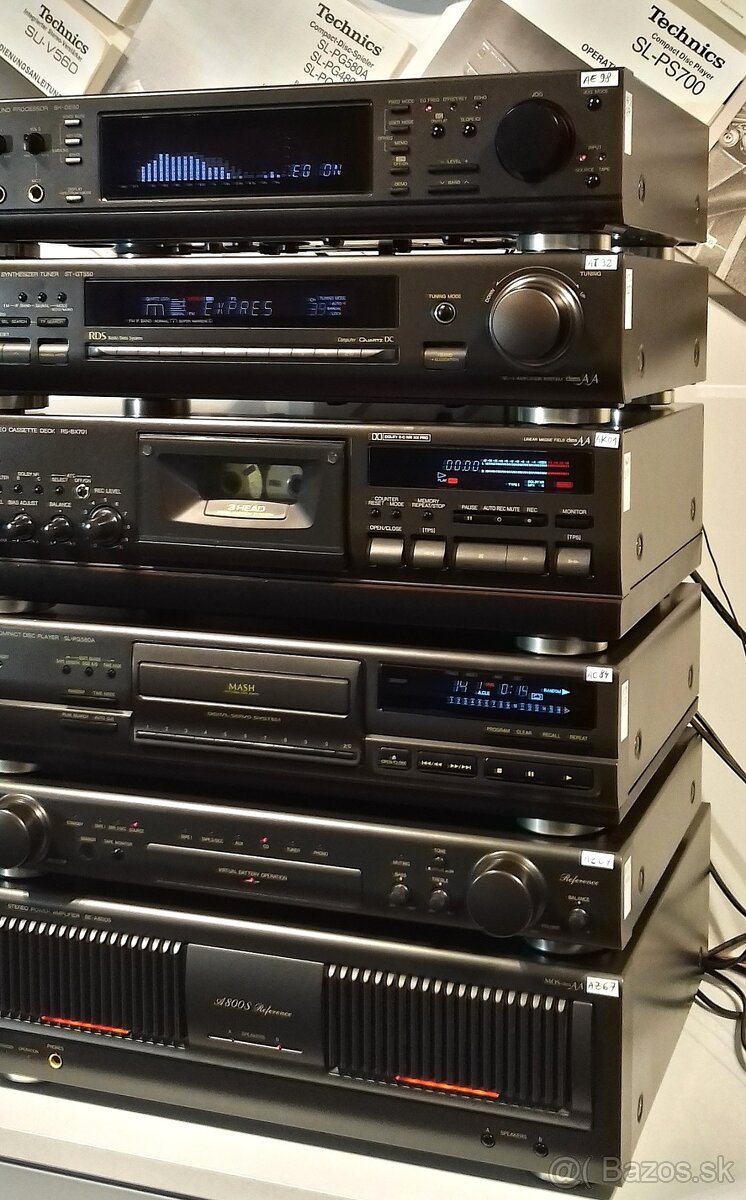 Zostava TECHNICS equalizer,tuner,tape deck,CD,delenec = X01 - 3