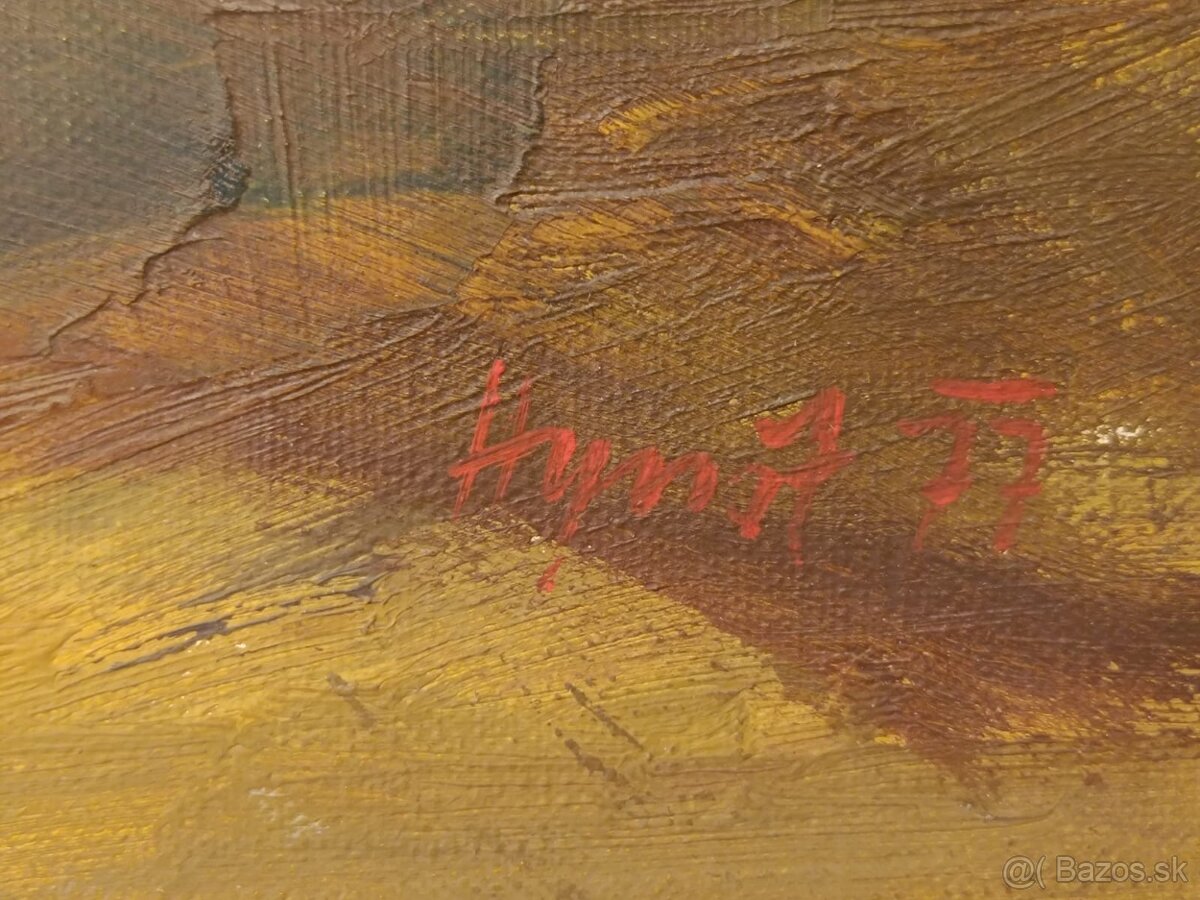 Obraz Jaromír Hynšt, Předjaří ,olej plátno 64x85 - 3