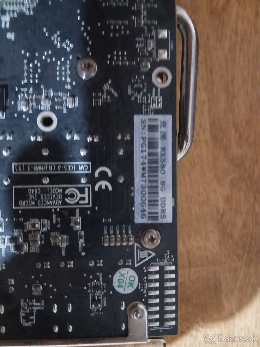 Predám grafickú kartu RX580 8gb DDR5 - 3
