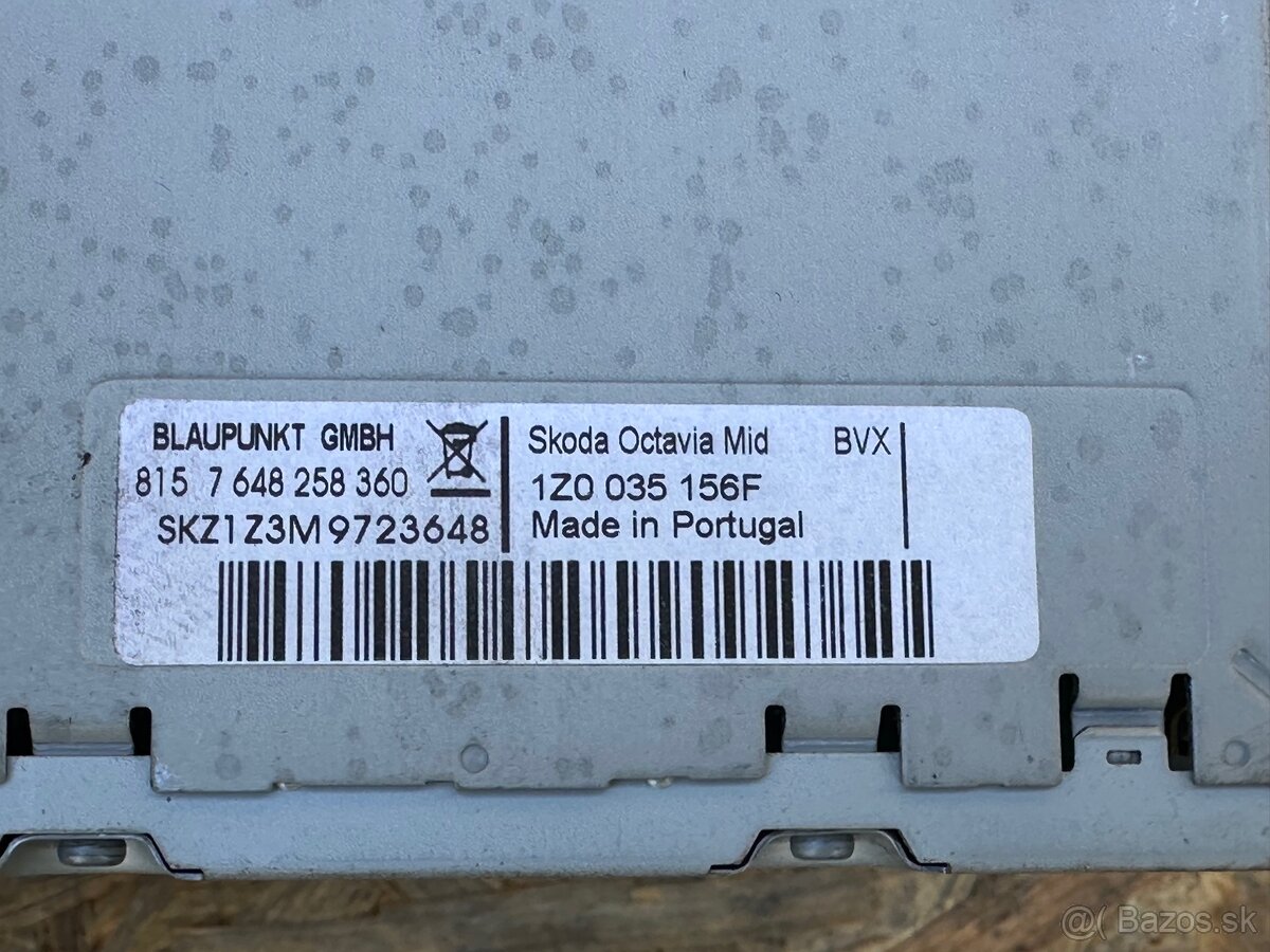 Rádio BOLERO Škoda Octavia 2 Facelift - 3