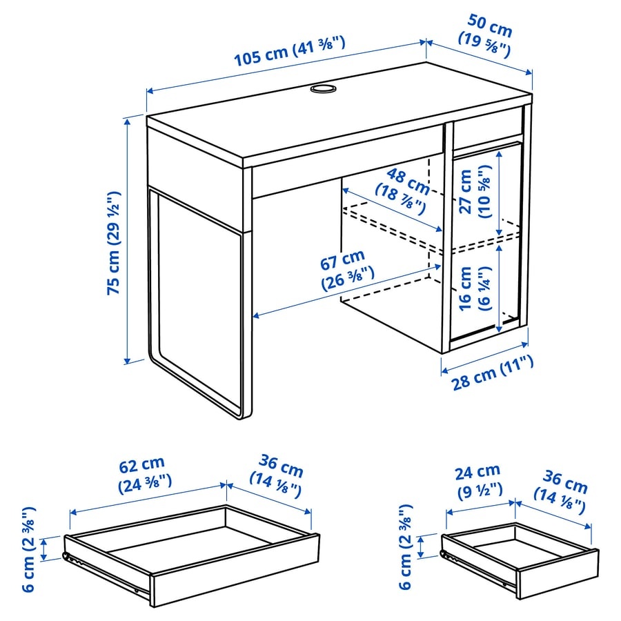 Ikea Micke pracovný stôl - 3