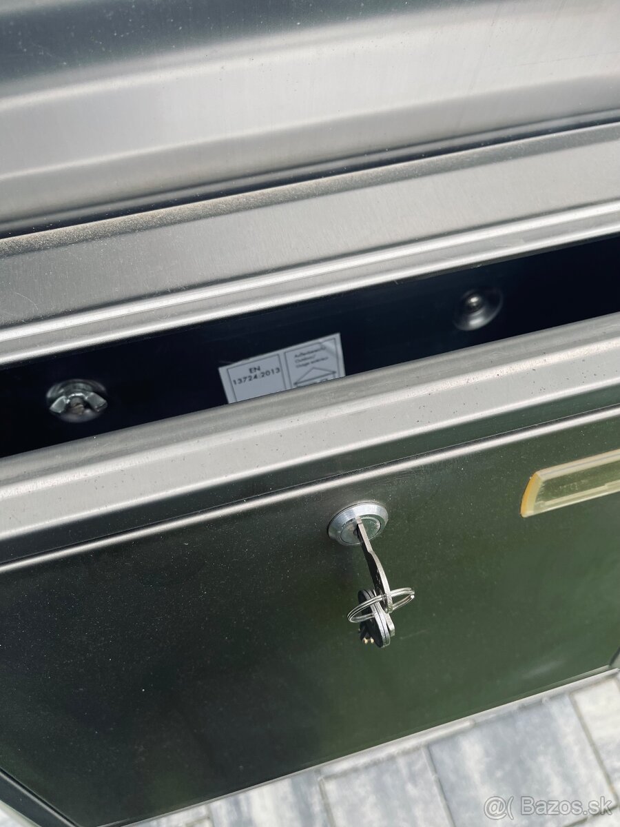 2x nerezove poštové schránky so stojanom - 3