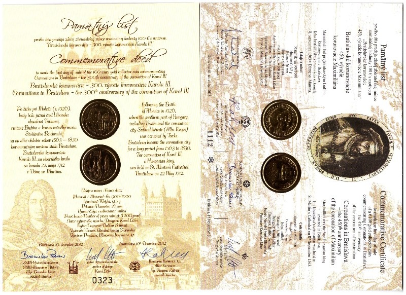 Pamätné listy k 100€ minciam - 3