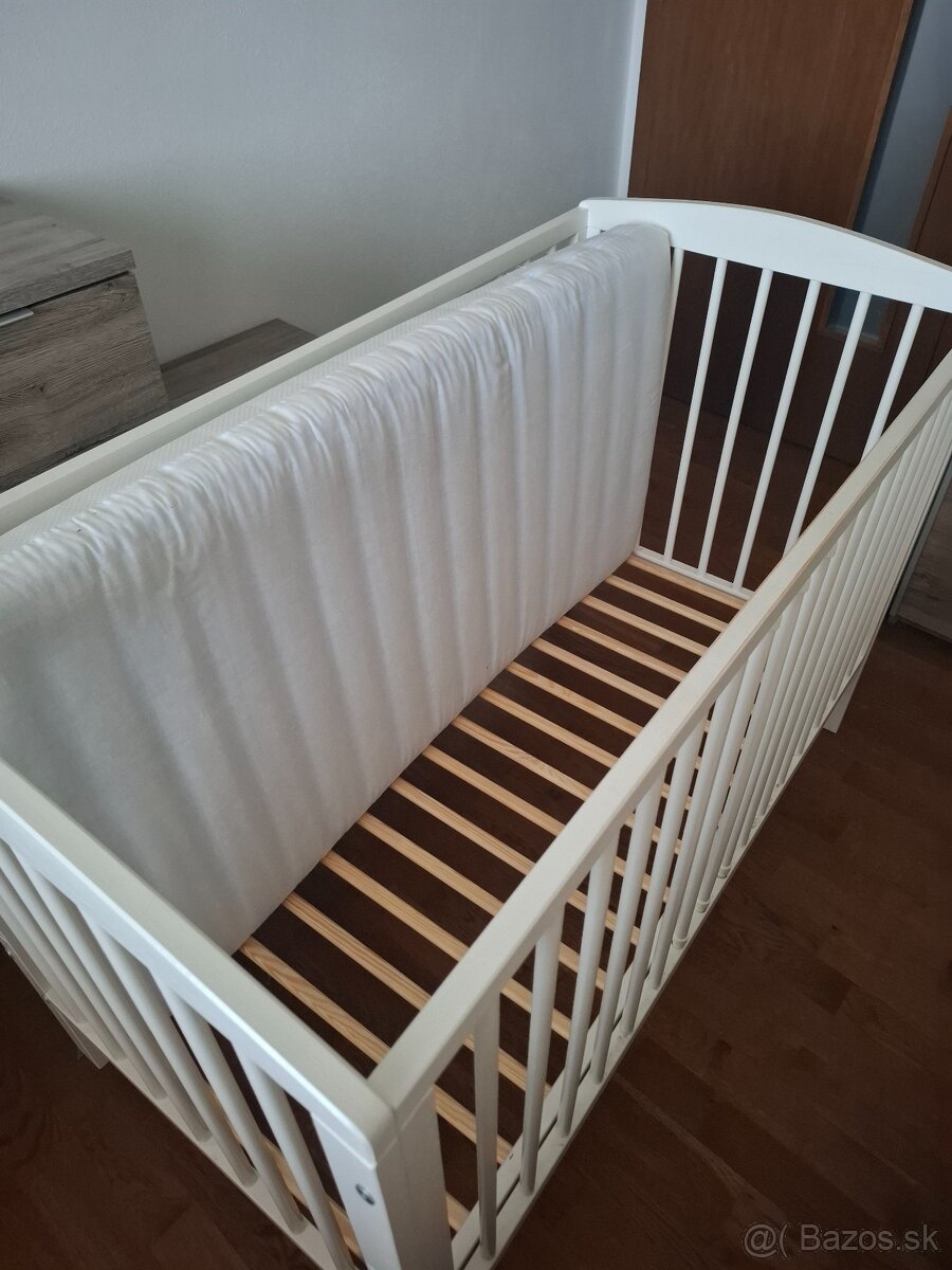 Drevená detská postieľka - 3