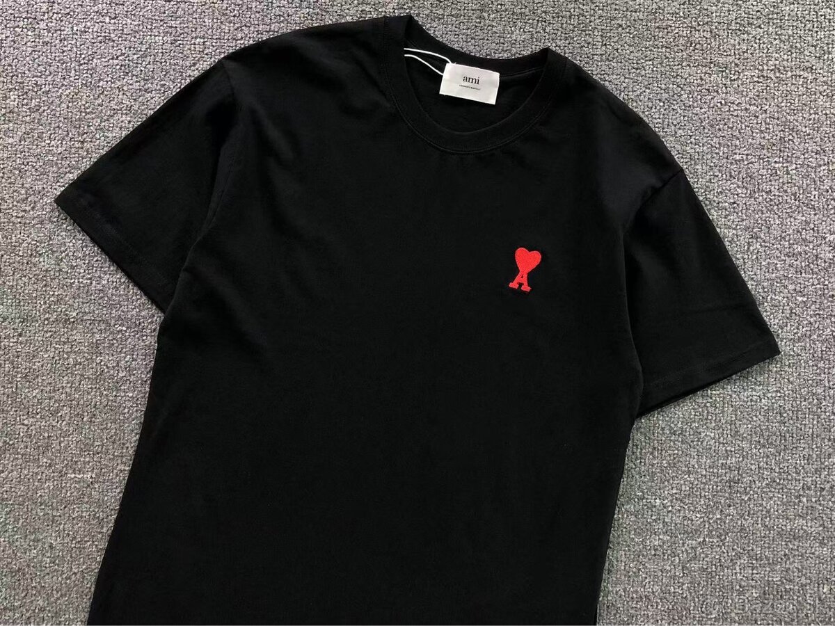 Ami Paris tričko čierne - 3