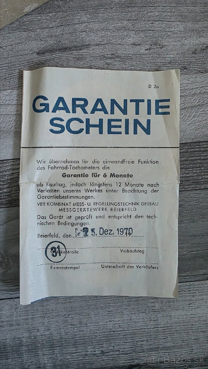 Tachometer babetta - 3