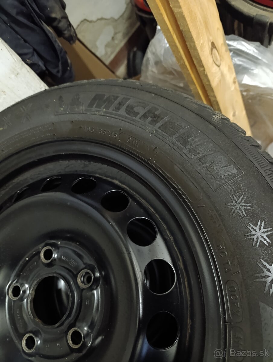 Predám zimné pneumatiky Michelin Alpin na diskoch - 3