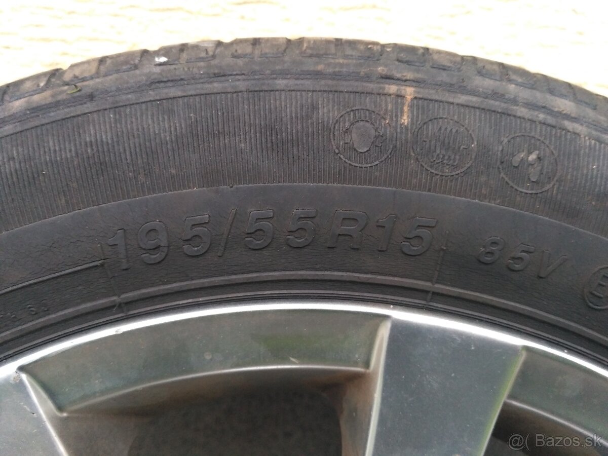 Predám hliníkové disky 4x100,r15 - 3