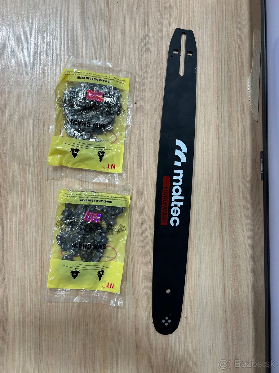 Predám vodiacu lištu a 2x reťaz - 3