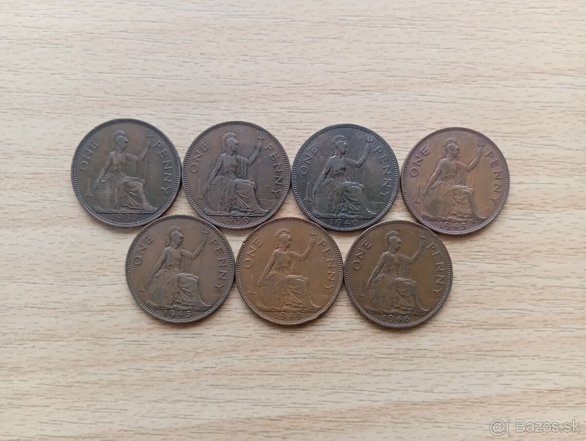 Britské staré mince 2 - 3