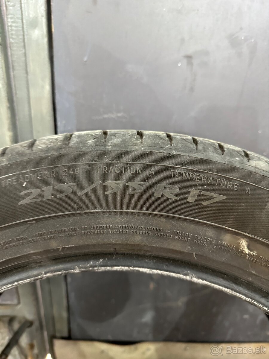 Michelin Primacy 3 215/55 r17 letné - 3