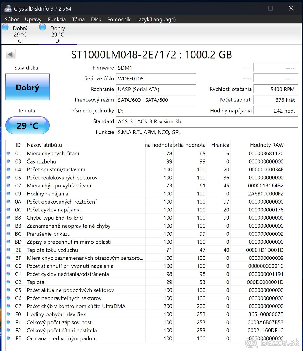 Externý 2.5" Disk 1TB 5400 - 3