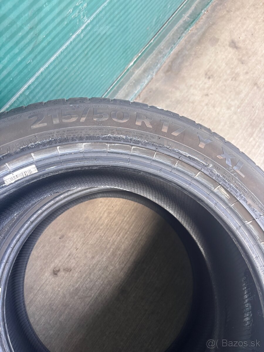 Predám letné pneumatiky 215/50R17 - 3