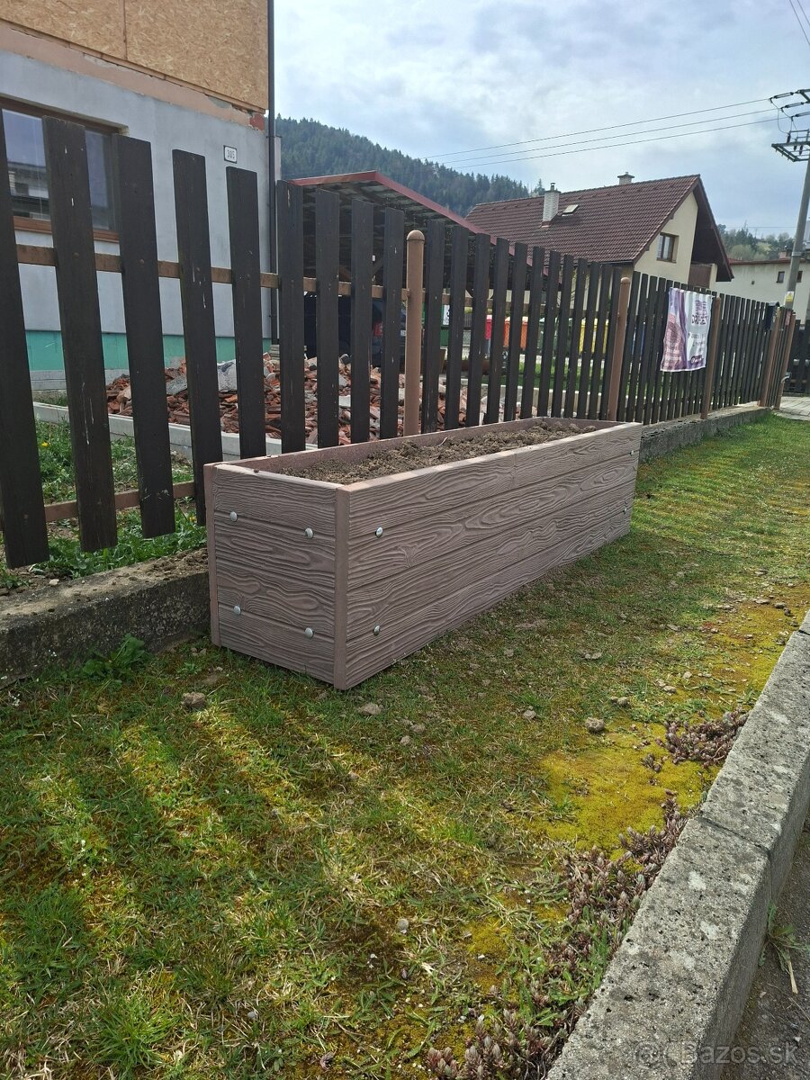 Betónový vyvýšený záhon - 3