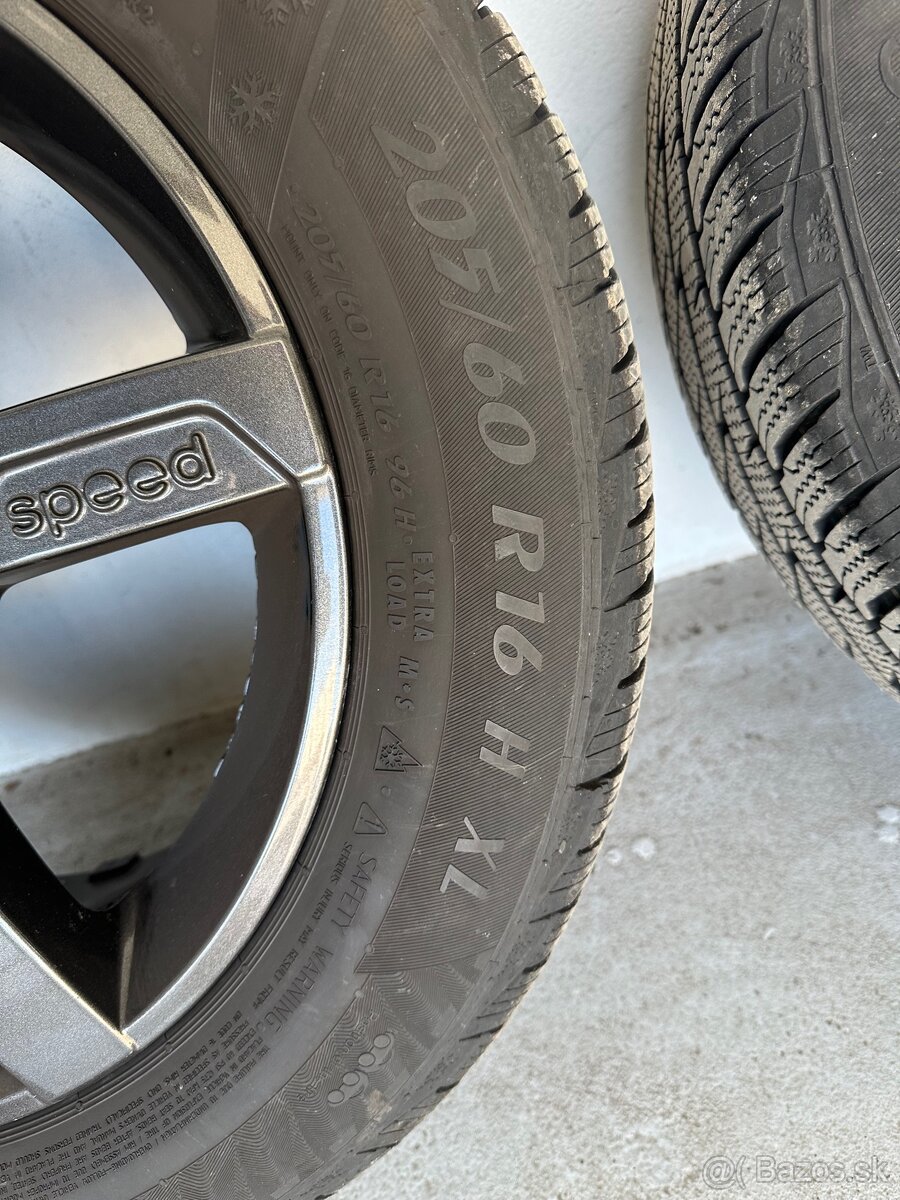 Predám Disky KIA 205/60 R16 Zimné pneu - 3