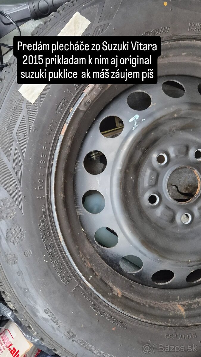 Suzuki Vitara Plecháče R16 5x114,3/60,1 - 3