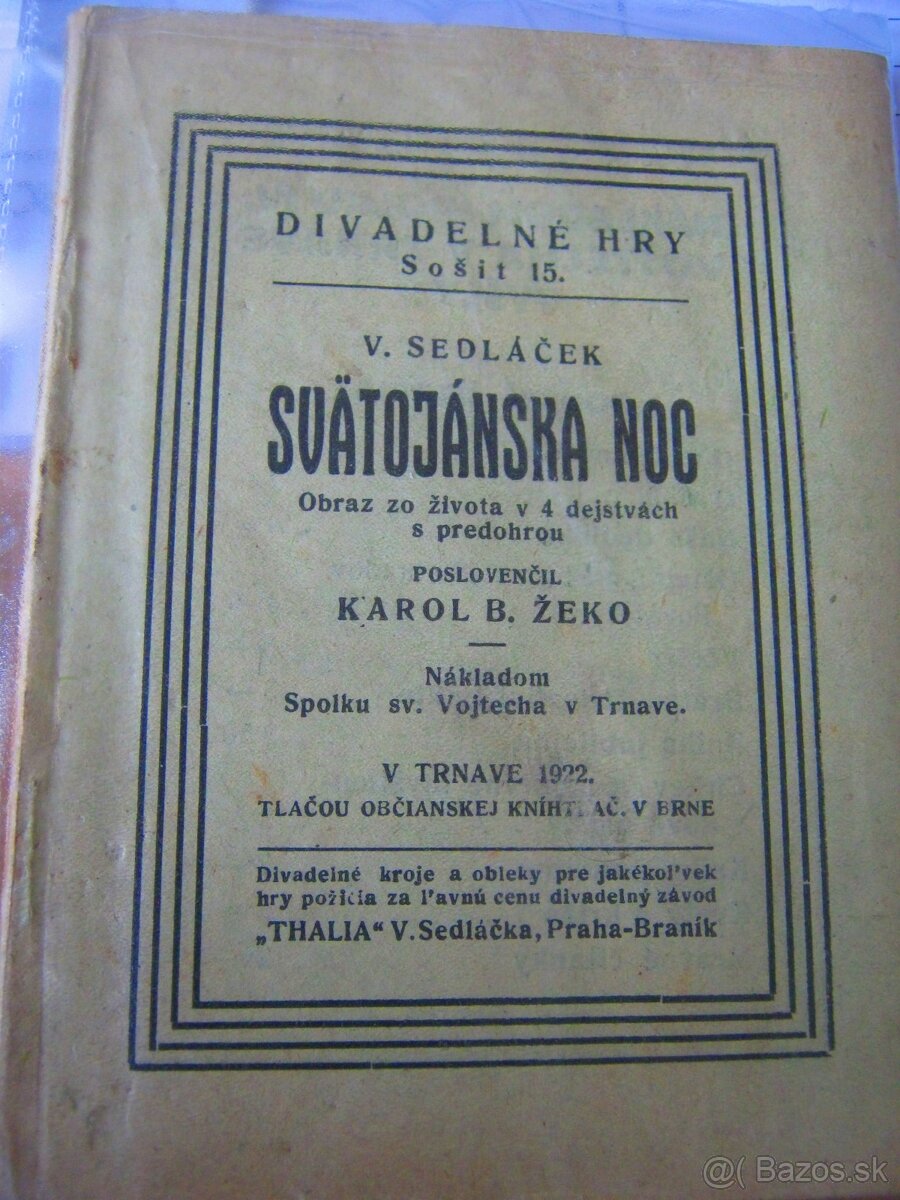 predam stare 100 rocne divadelne tituly - 3