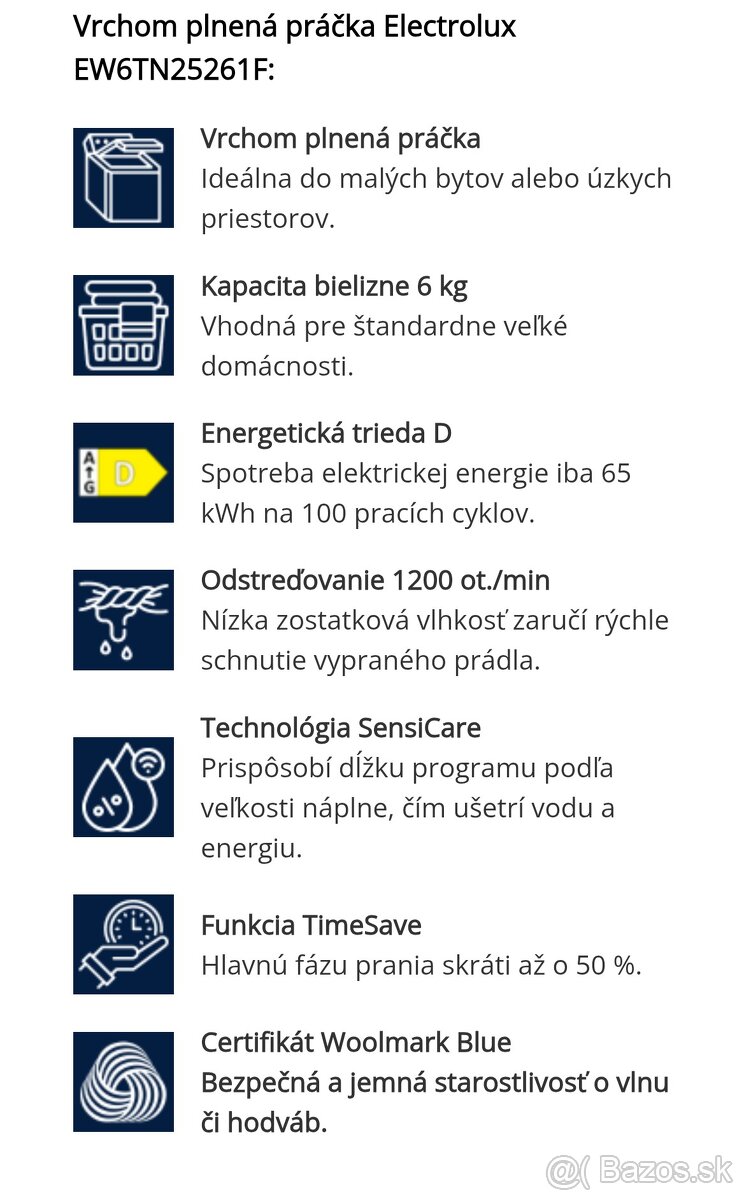 Electrolux EW6TN25261F - 3