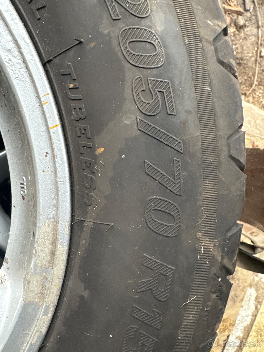 Hliníkové disky 5x114,3 r15 + nove gumy 205/70 - 3