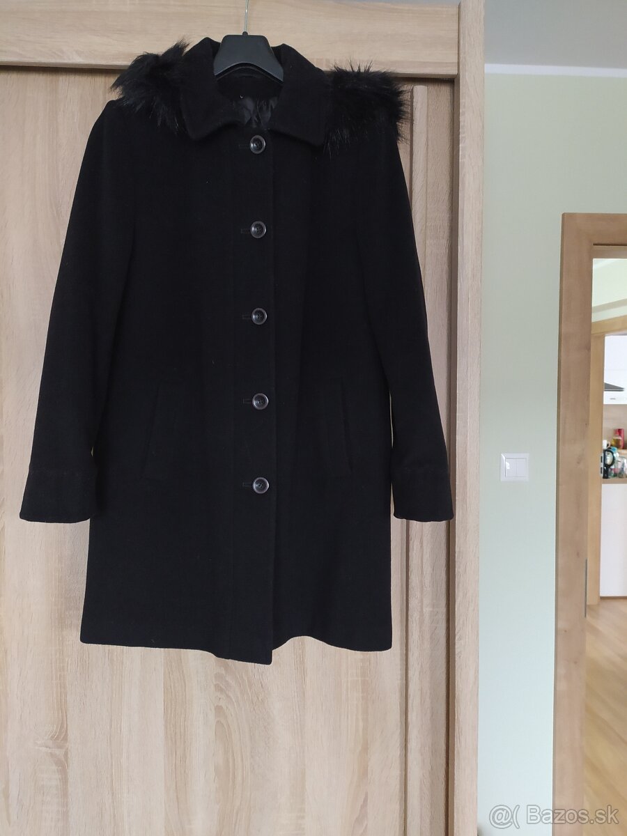 Dámsky čierny kabát - 3