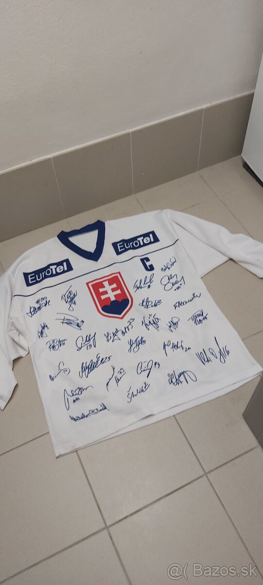 Hokejový dres Slovensko Majstri sveta 2002 SATAN - 3