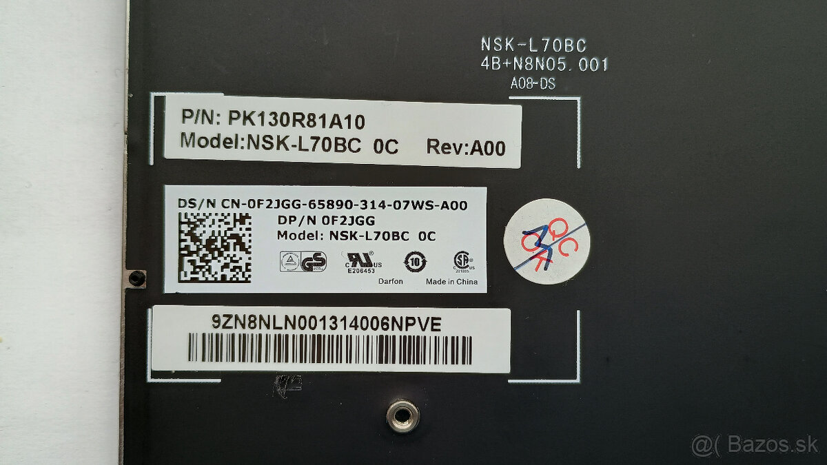 Klávesnica Dell NSK-L70BC CZ / Podsvietená - 3