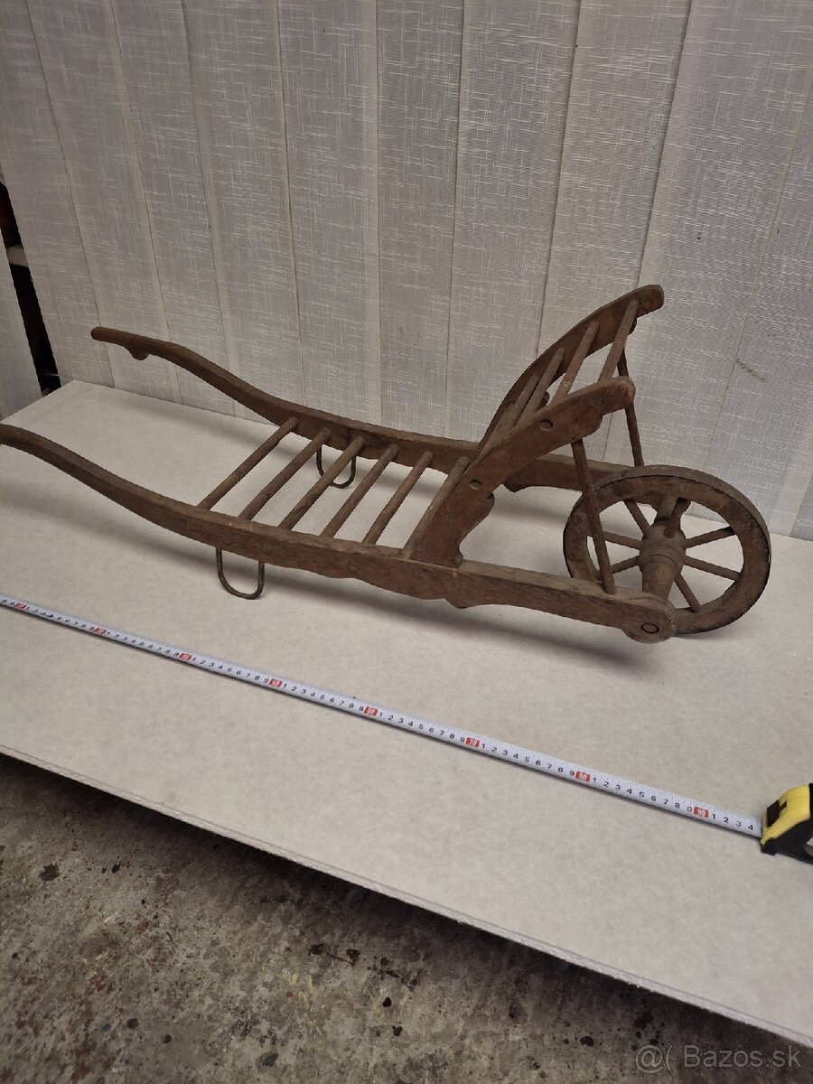Drevený fúrik tragač - 3
