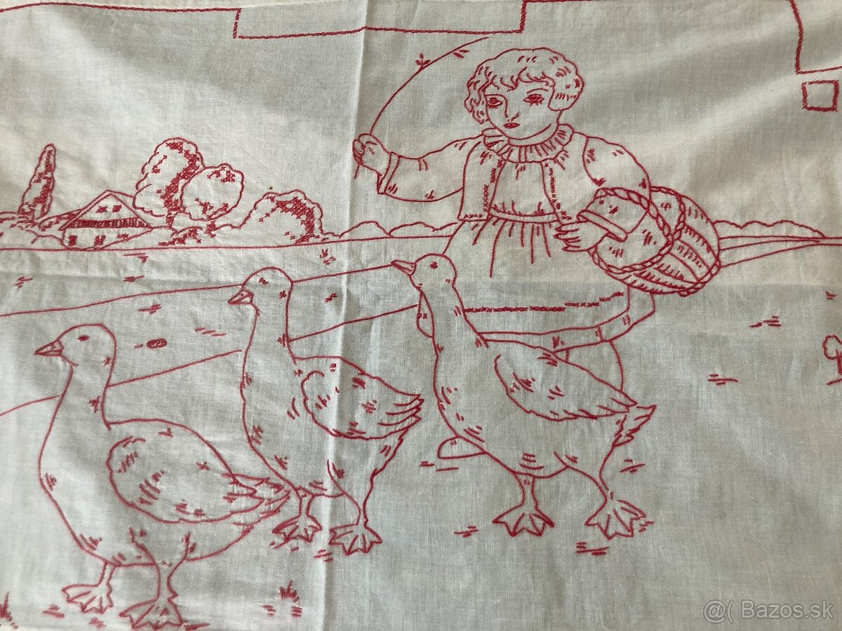 Redwork - výšivka - 3