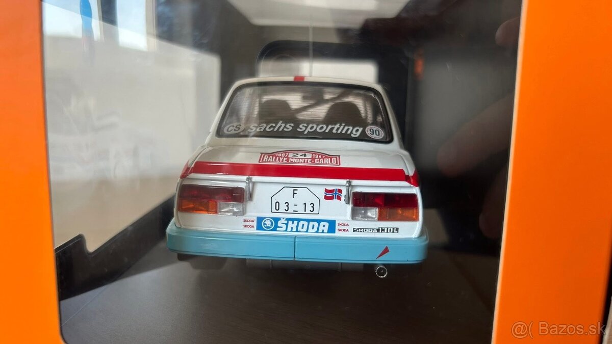 ŠKODA 130L #24 Rallye Monte Carlo 1987 Haugland 1:18 IXO - 3