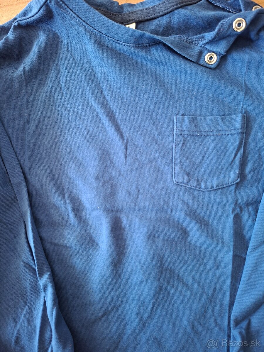 Modre tričko s vreckom 92 - 3