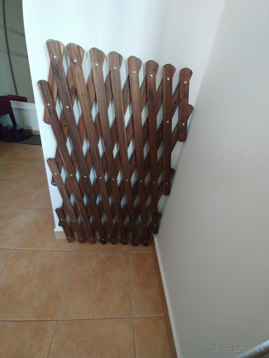 Drevený plot predzáhradkový / poľovnícky 250x59 cm - 3