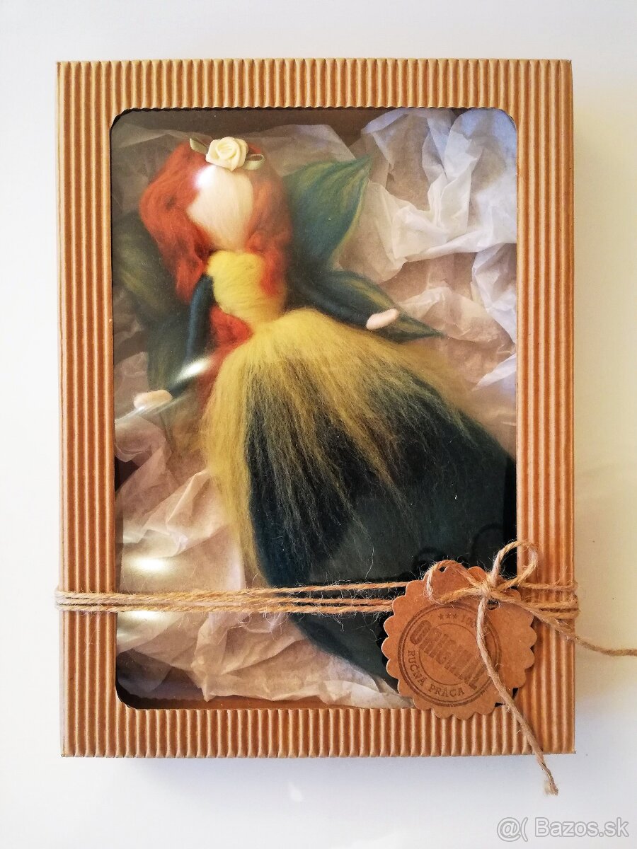 Víly anjelky vyrobené z plste - 3