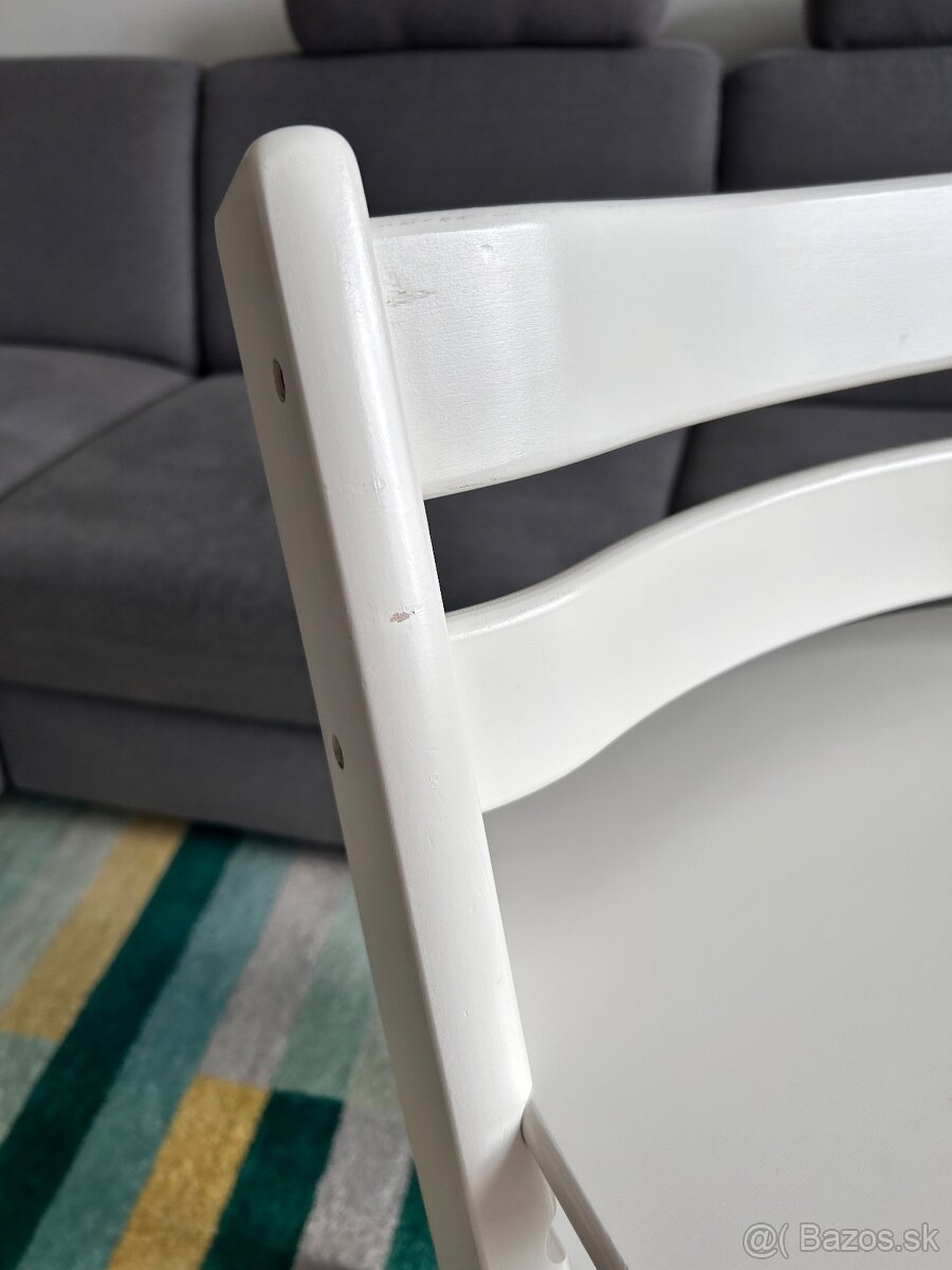 Stokke Tripp Trapp stolička - biela farba - 3