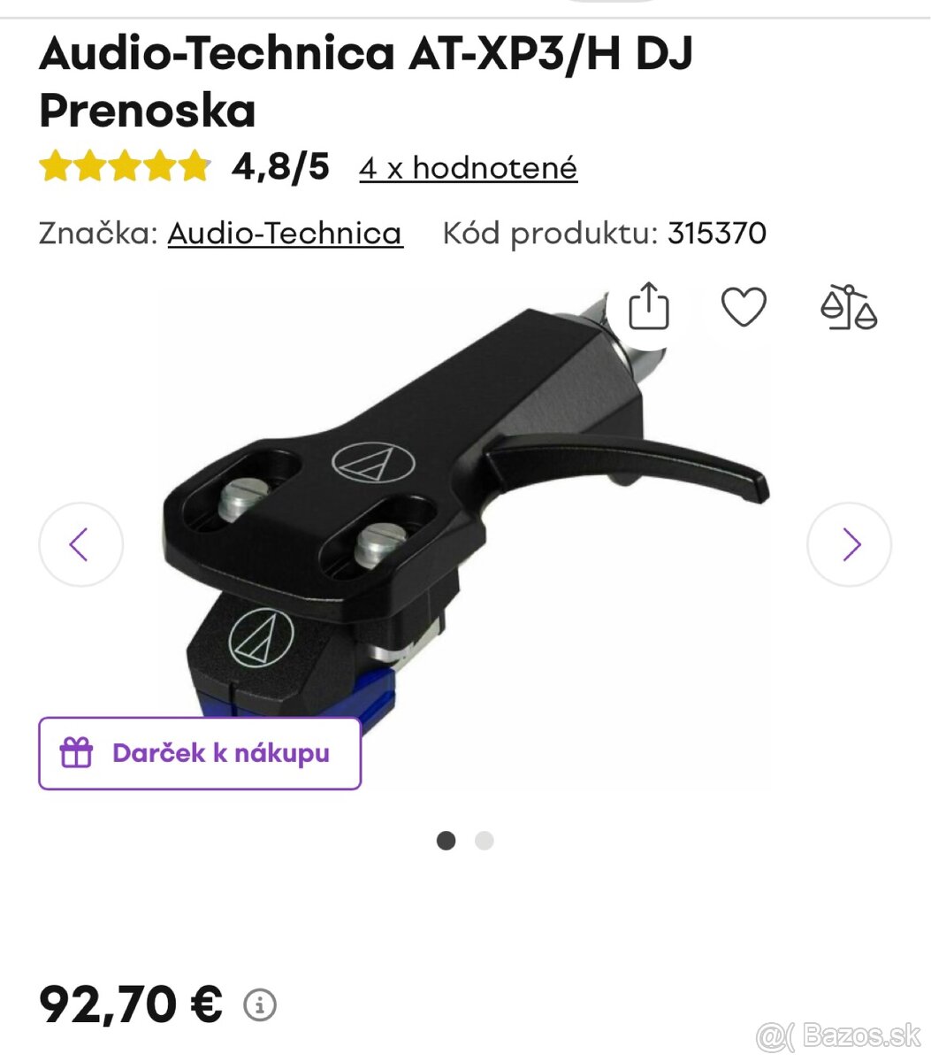 gramoprenoska audiotechnika AT-XP3 - 3