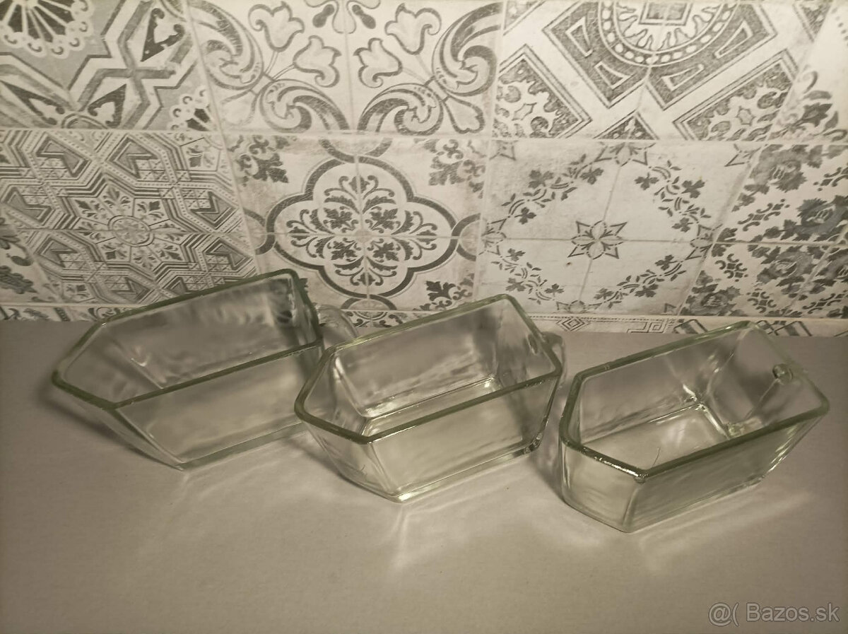 Retro sklenené kuchynské dózy - 3