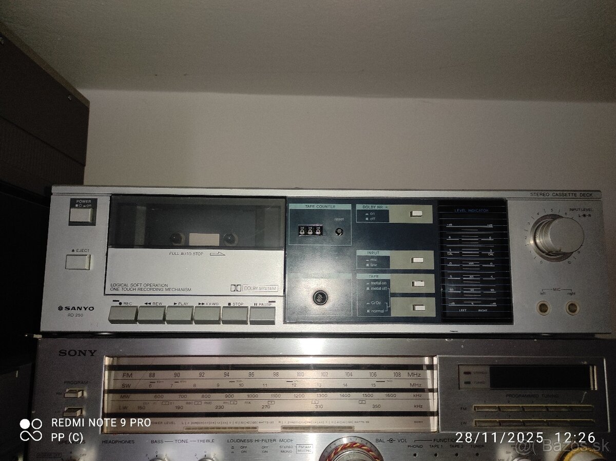 SANYO RD 250 cassette deck Japan - 3