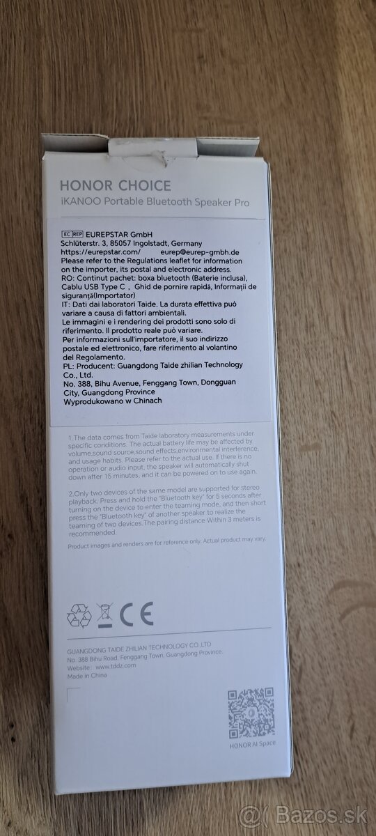 Bluetooth reproduktor honor choice Pro - 3