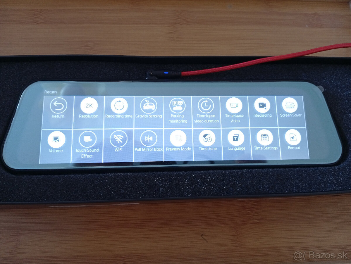 Autokamera v spätnom zrkadle 10" - 3
