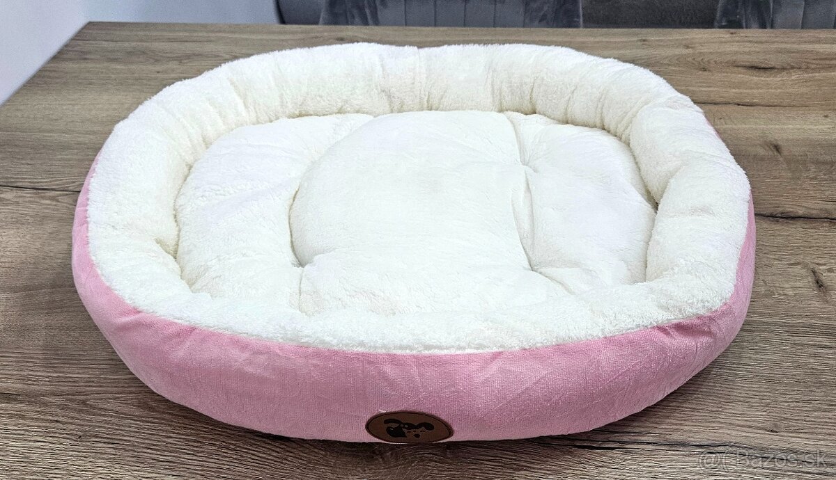 Ružový alebo šedý pelech rozmeru cca 70x60cm a 60x50cm - 3