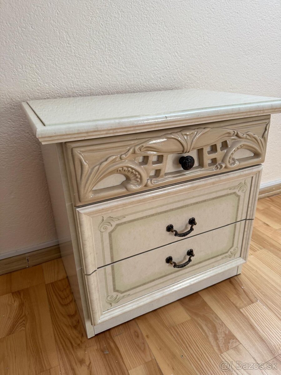 🔥 Predám luxusnú kompletnú spálňu – zachovalá, masívna, ele - 3