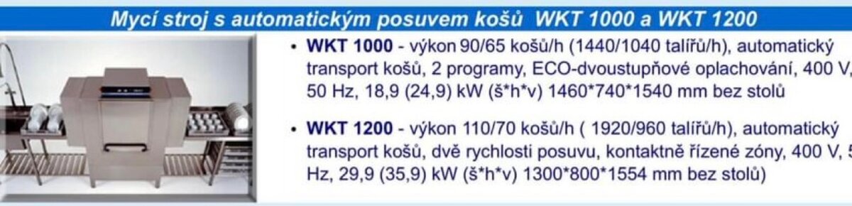 Mycí stroj s automatickým posuvem košu Winterhalter WKT 1200 - 3