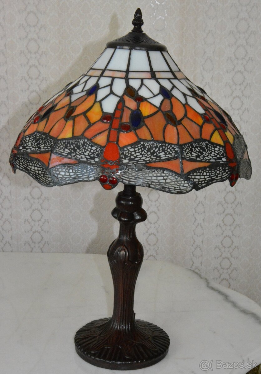 Tiffany lampa s vážkami - krásná - 3