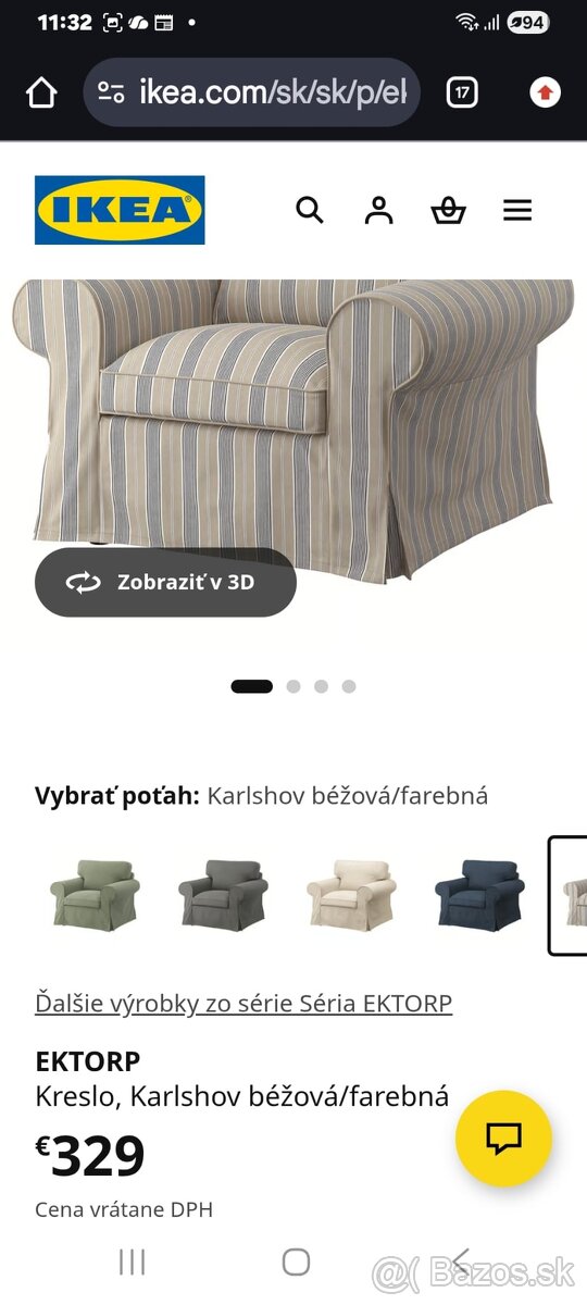 IKEA kreslo EKTORP - 3