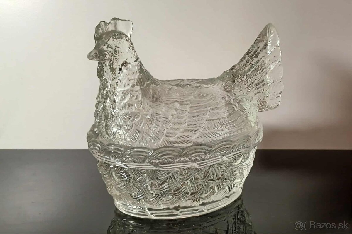 Dóza sliepočka hrubé sklo - 3